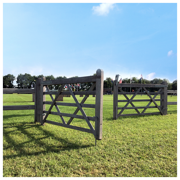 Barrière droite pin marron