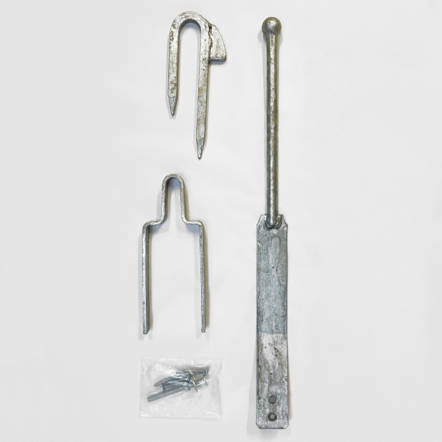 Loquet à ressort sécurisé pour barrière de prairie chevaux